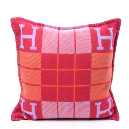 Hermes Wool Cashmere Avalon III Pillow PM Fuchsia Geranium 2 of 3