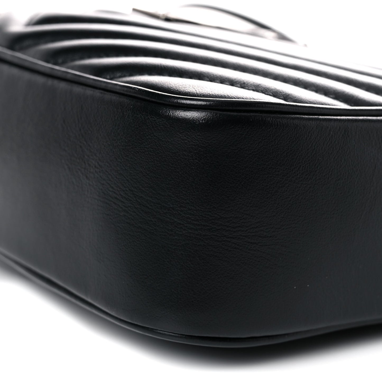 Calfskin Matelasse Monogram Lou Camera Bag Black