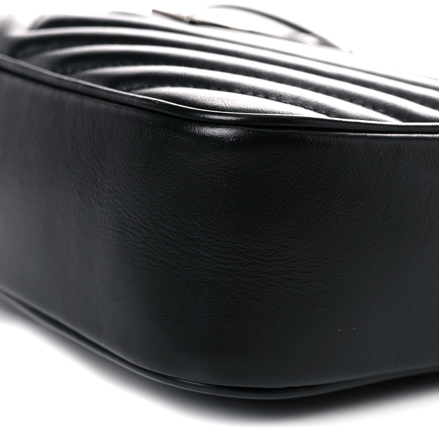 Saint Laurent Calfskin Matelasse Monogram Lou Camera Bag Black 9 of 11