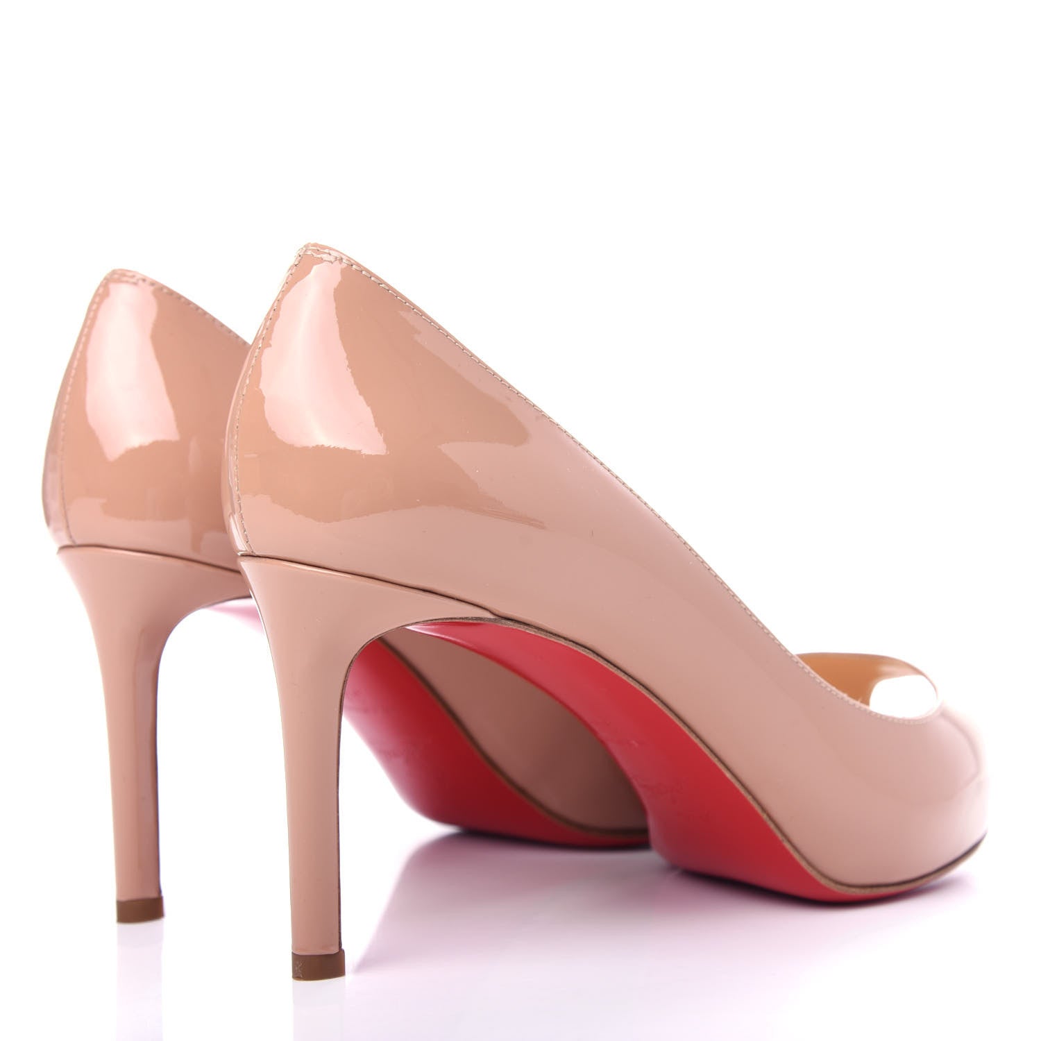 Christian Louboutin Patent No Matter 85 Pumps 38 Nude 4 of 10