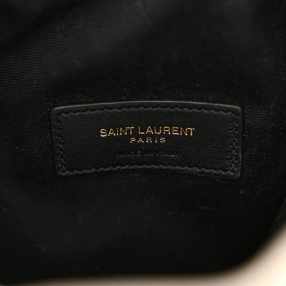 Saint Laurent Lambskin Quilted Le Maillon Bucket Bag Crema Soft 7 of 11