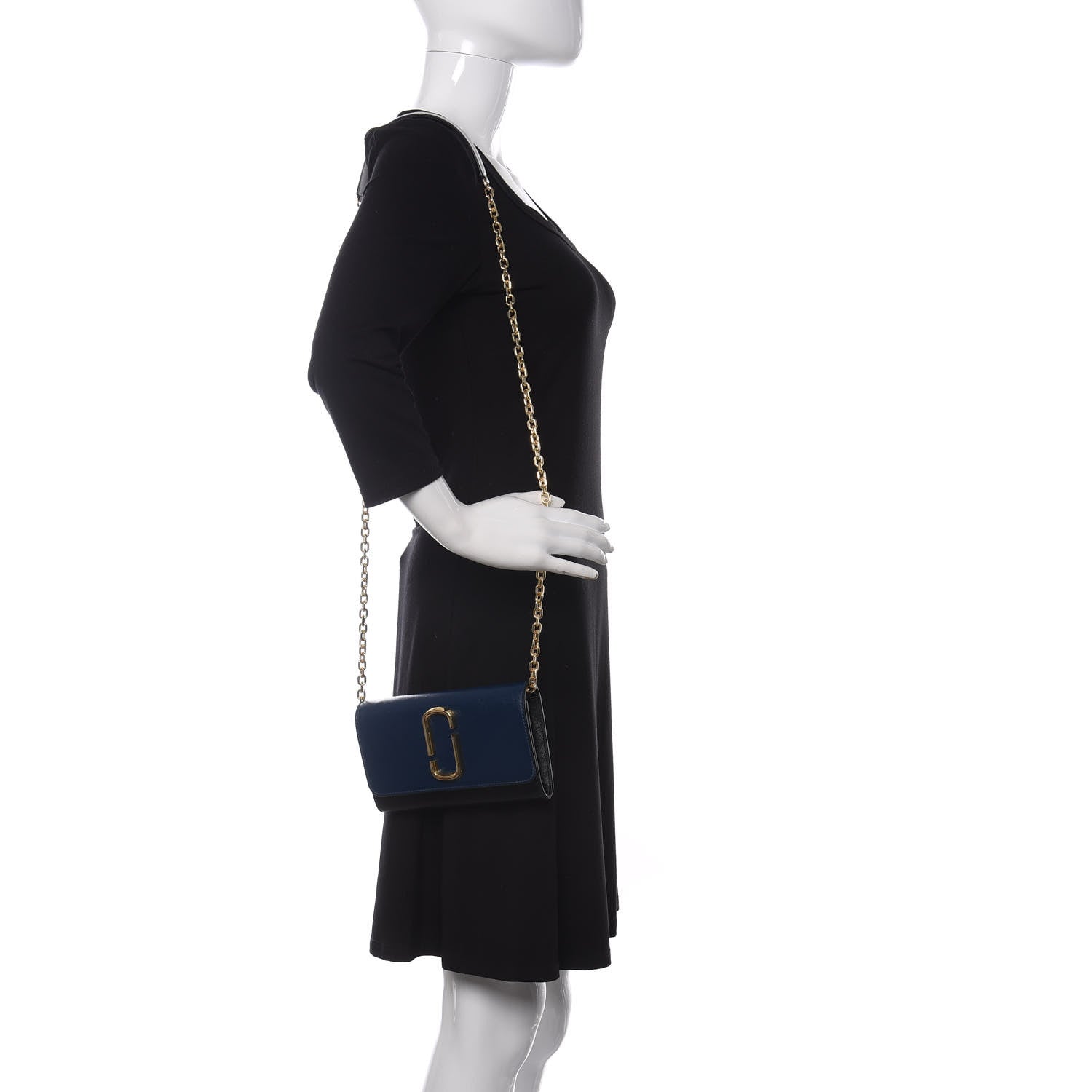 Marc Jacobs Saffino Snapshot Wallet on Chain Blue Multi 2 of 11