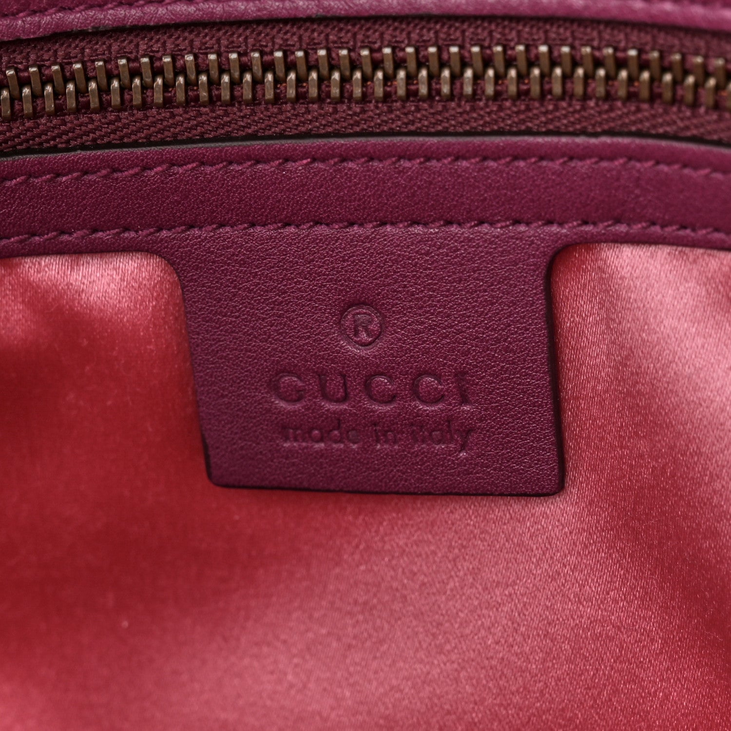 Gucci Velvet Matelasse Medium GG Marmont Shoulder Bag Fuchsia Violet Cyclamen 6 of 10