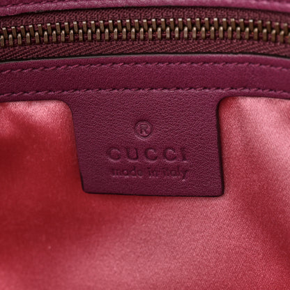 Gucci Velvet Matelasse Medium GG Marmont Shoulder Bag Fuchsia Violet Cyclamen 6 of 10