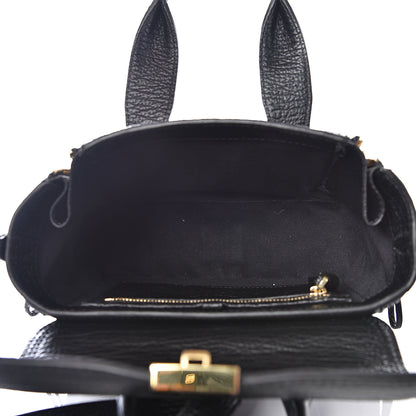 3.1 Phillip Lim 3.1 Textured Calfskin Mini Pashli Satchel Black 4 of 8