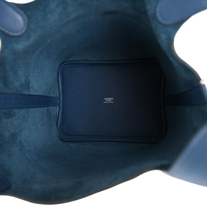 Hermes Taurillon Clemence Picotin Lock 18 PM Deep Bleu 5 of 11