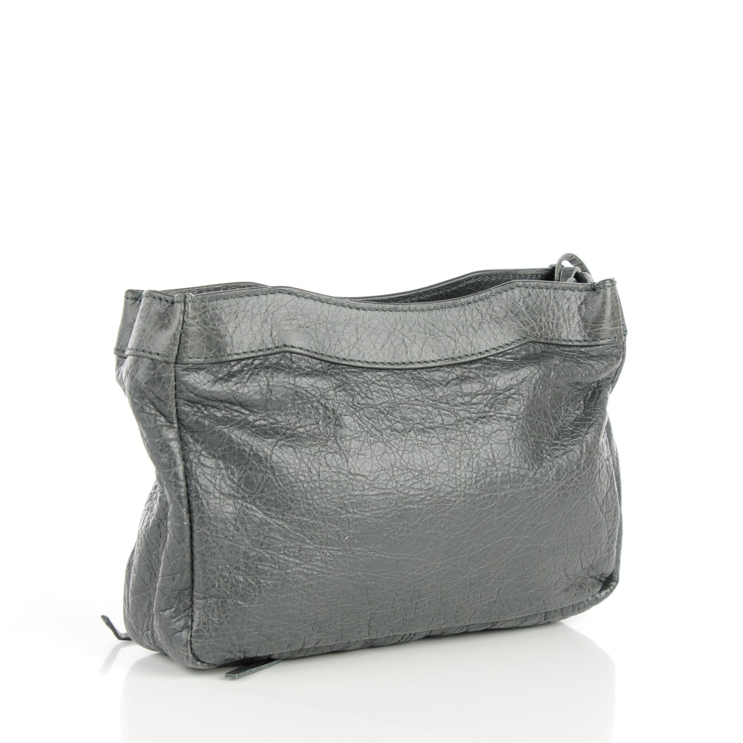 Balenciaga Agneau Classic Hardware Porte Toilette Makeup Clutch Anthracite 3 of 7