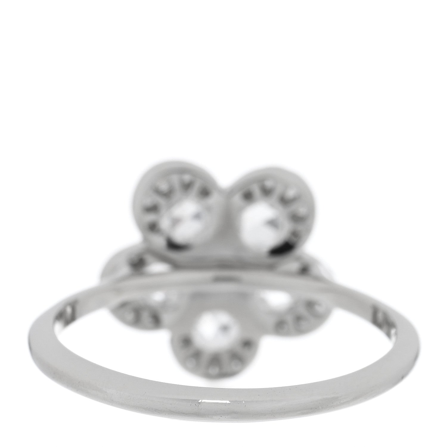 Tiffany Platinum Diamond Enchant Flower Ring 54 7 3 of 5
