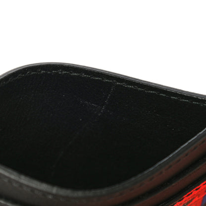 Gucci Canvas Moon Calfskin G Supreme Space Print Card Holder Black Red Blue 11 of 12