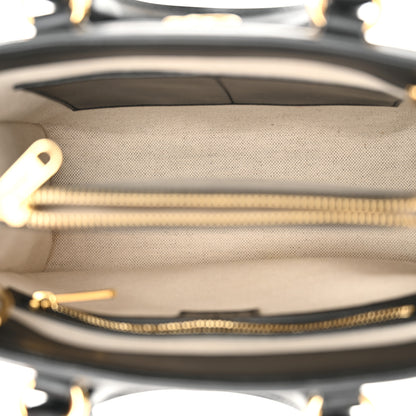 Gucci Calfskin GG Matelasse Mini Tote Bag Black Natural 5 of 10