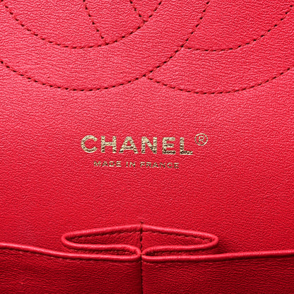 Chanel Lambskin Quilted Jumbo Double Flap Dark Pink 5 of 15