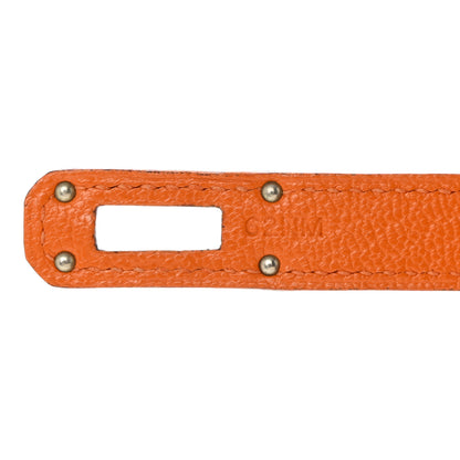 Hermes Chevre Mysore Kelly Longue Wallet Orange 7 of 11