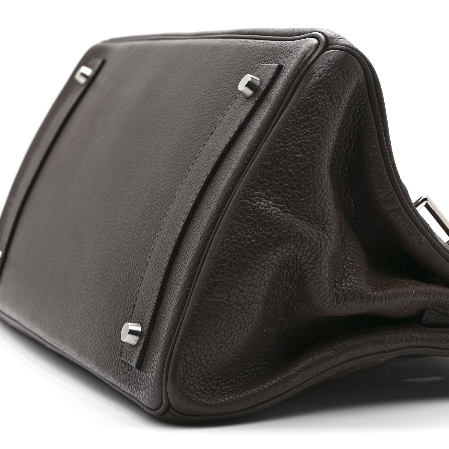 Hermes Taurillon Clemence JPG Birkin 42 Chocolate 9 of 10
