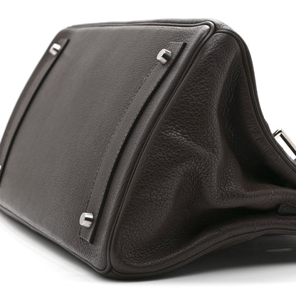 Hermes Taurillon Clemence JPG Birkin 42 Chocolate 9 of 10