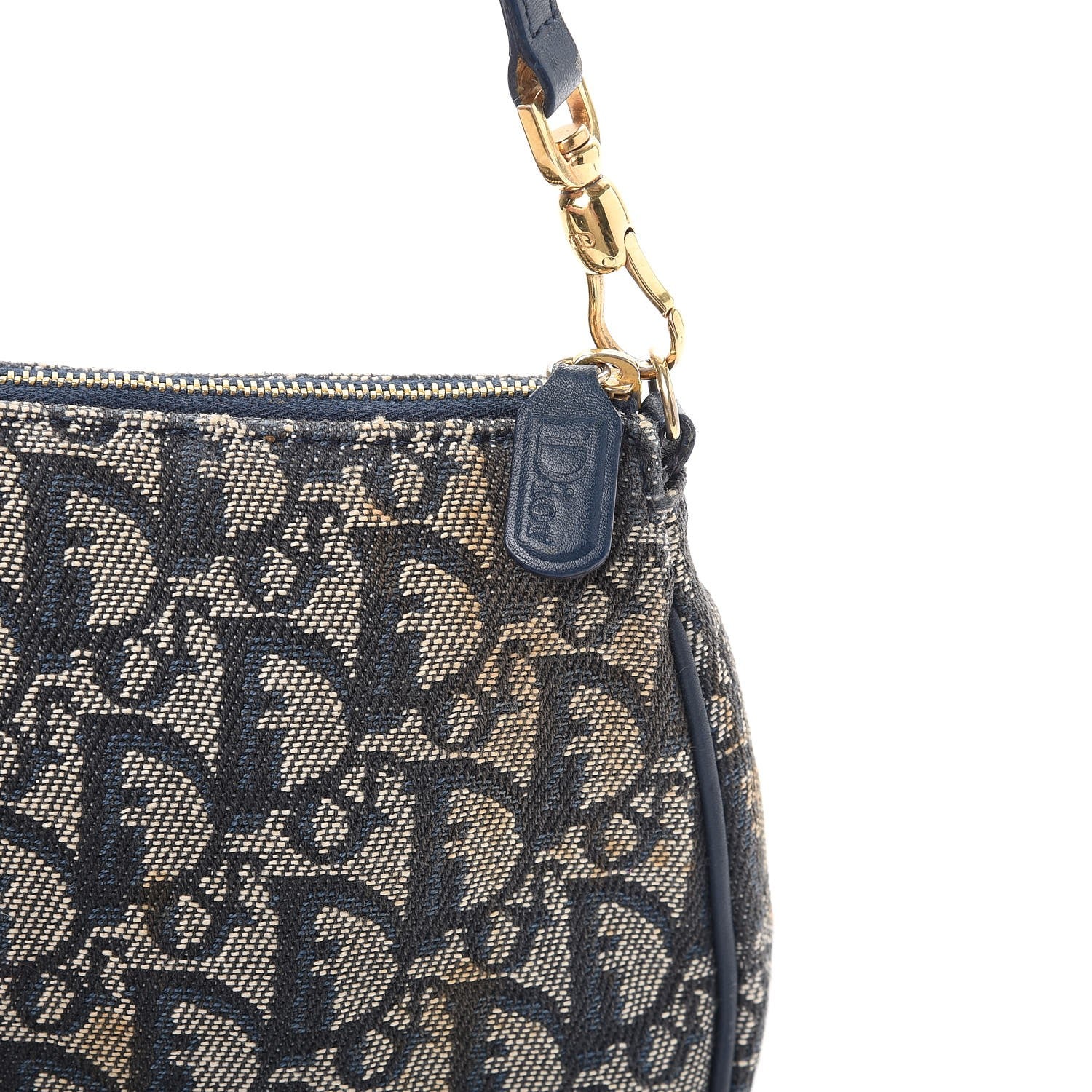 Christian Dior Monogram Mini Saddle Pochette Navy 11 of 11