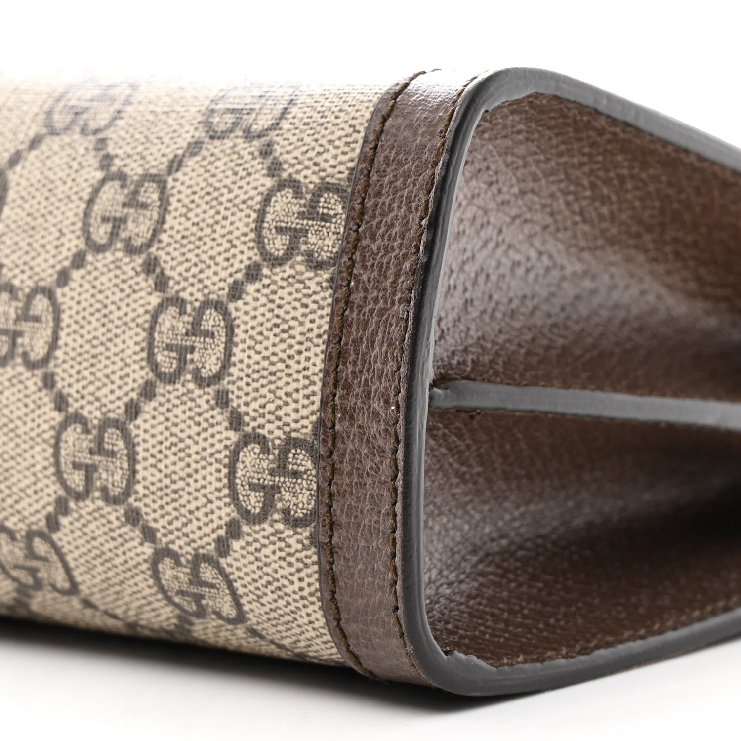 Gucci GG Supreme Monogram Web Small Ophidia Chain Shoulder Bag Brown 11 of 11