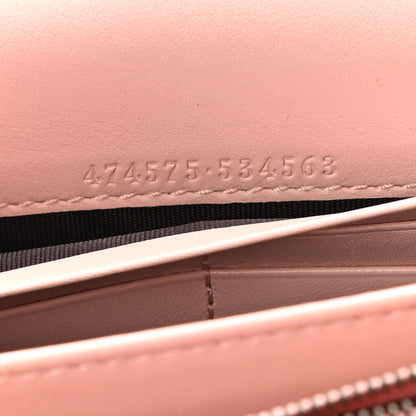 Gucci Calfskin Matelasse GG Marmont Chain Wallet Perfect Pink 6 of 11