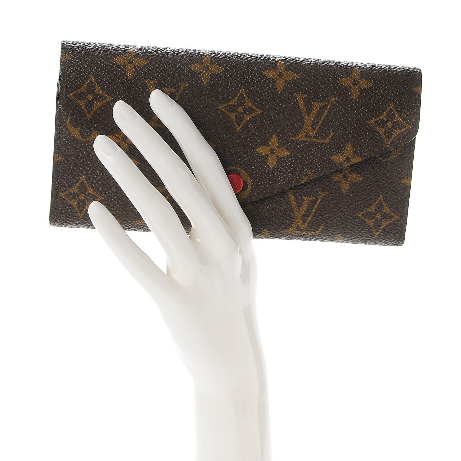 Louis Vuitton Monogram Josephine Wallet Red 2 of 9