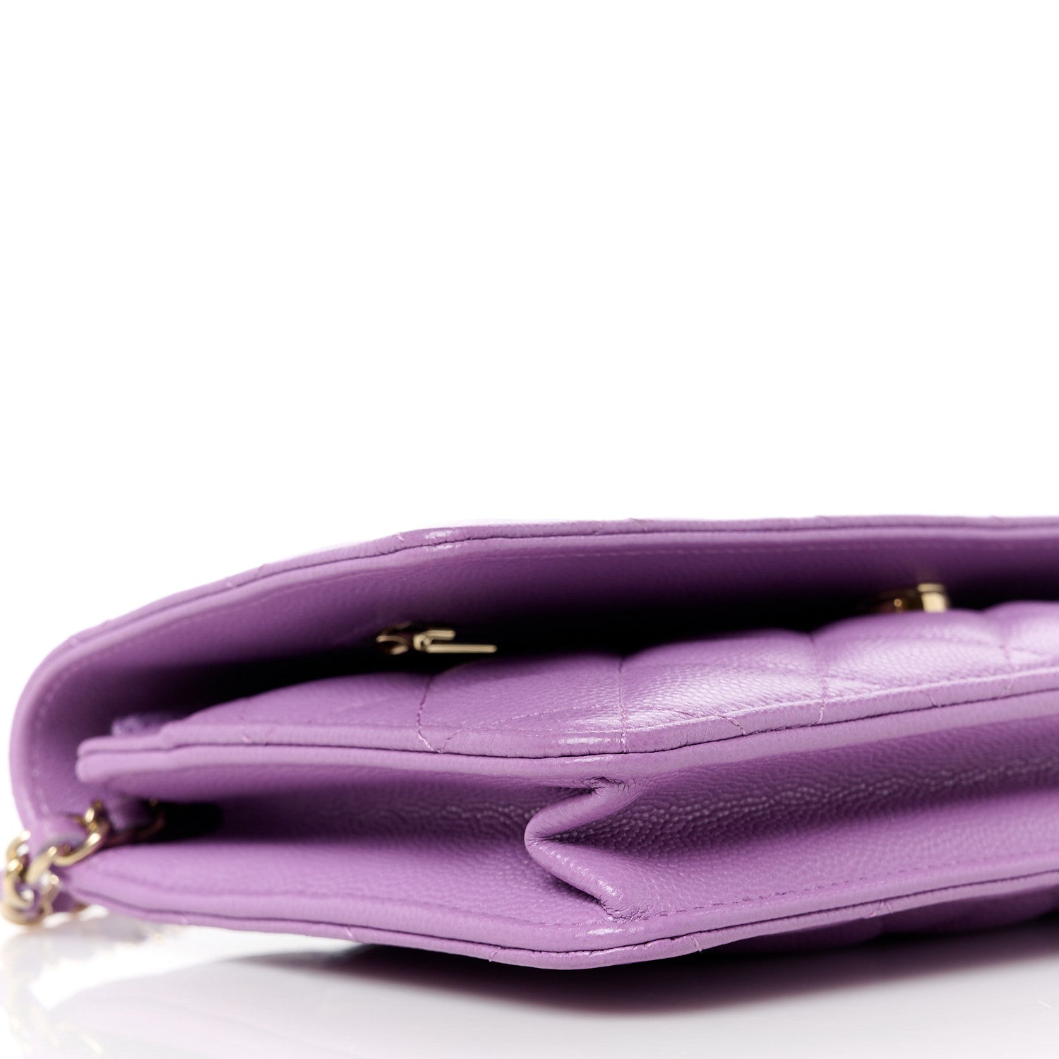 Chanel Caviar Quilted Wallet On Chain WOC Purple 10 of 12