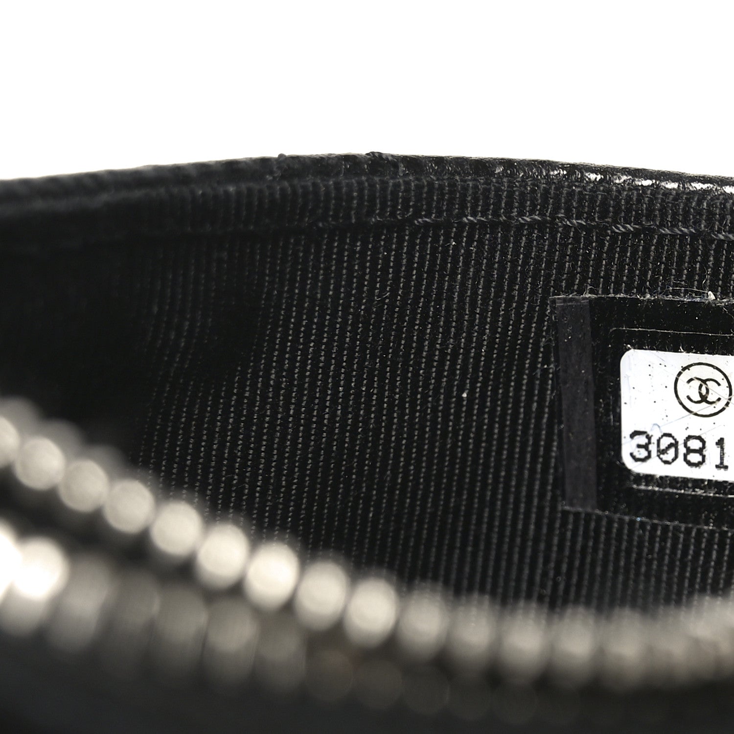 Chanel Caviar Quilted CC Zip Card Holder Black 7 of 7
