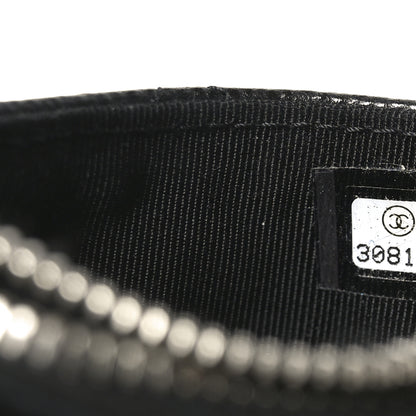 Chanel Caviar Quilted CC Zip Card Holder Black 7 of 7
