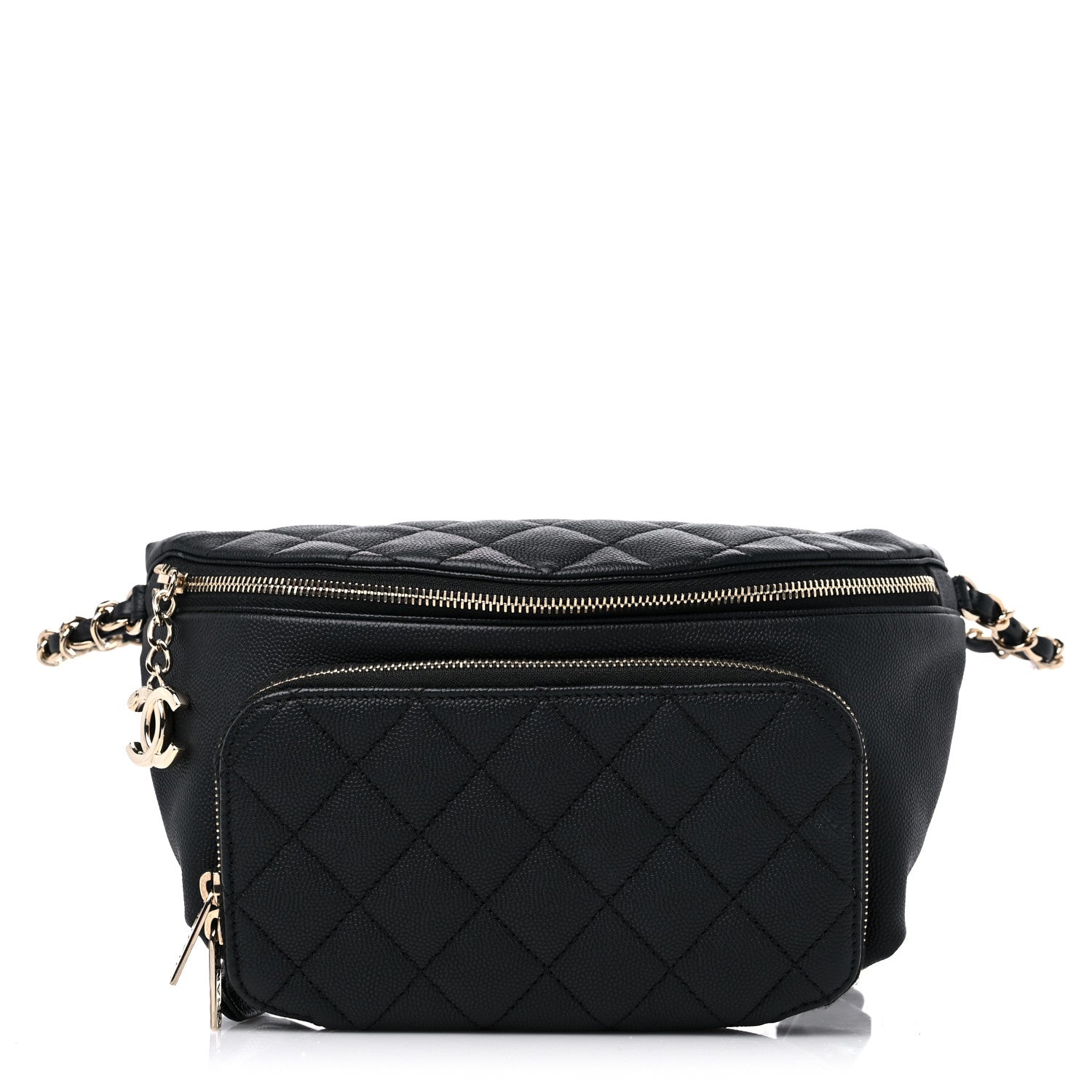 Chanel Caviar Quilted Business Affinity Waist Belt Bag Black 1 of 10
