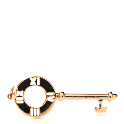 Tiffany 18K Rose Gold Diamond Atlas Pierced Key Pendant 3 of 3