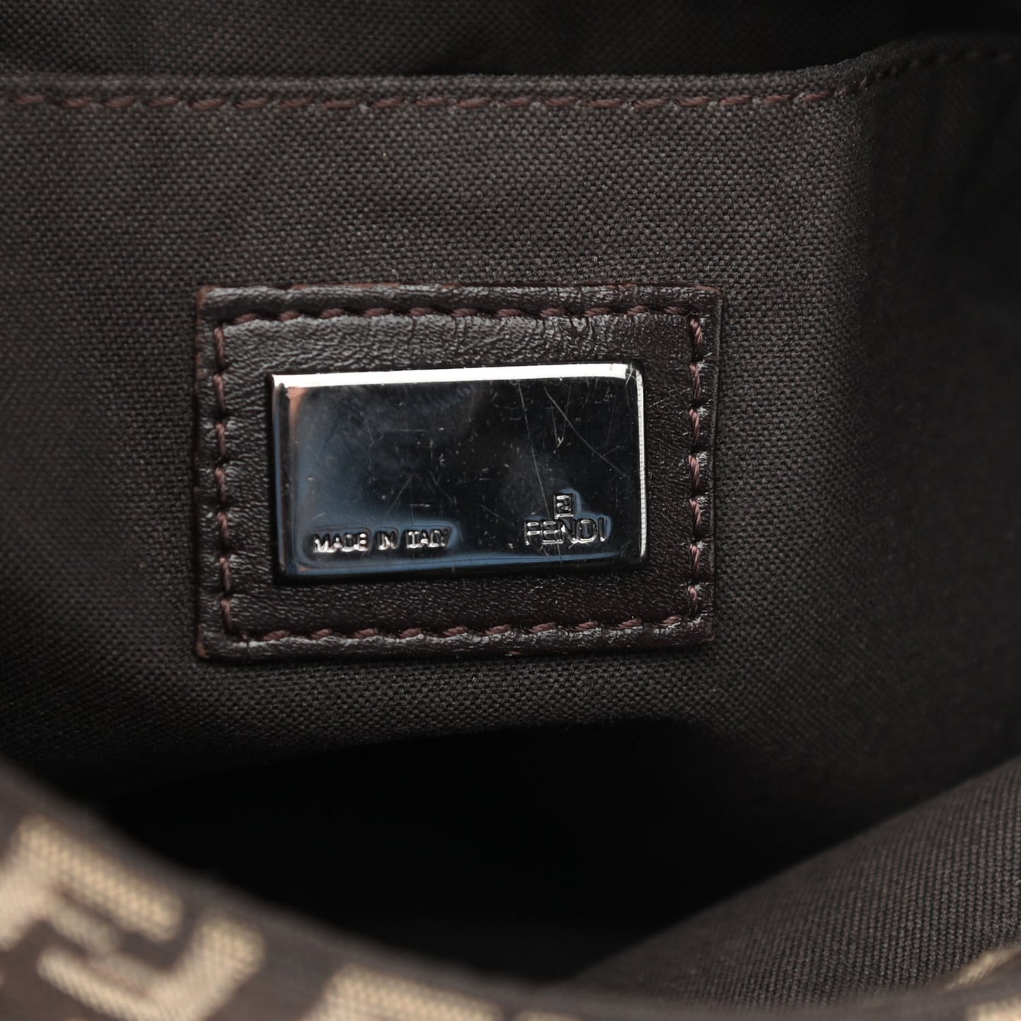 Zucchino Vitello Tube Messenger Bag Testa di Moro Beige