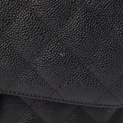 Chanel Caviar Quilted Jumbo Double Flap Black 11 of 13