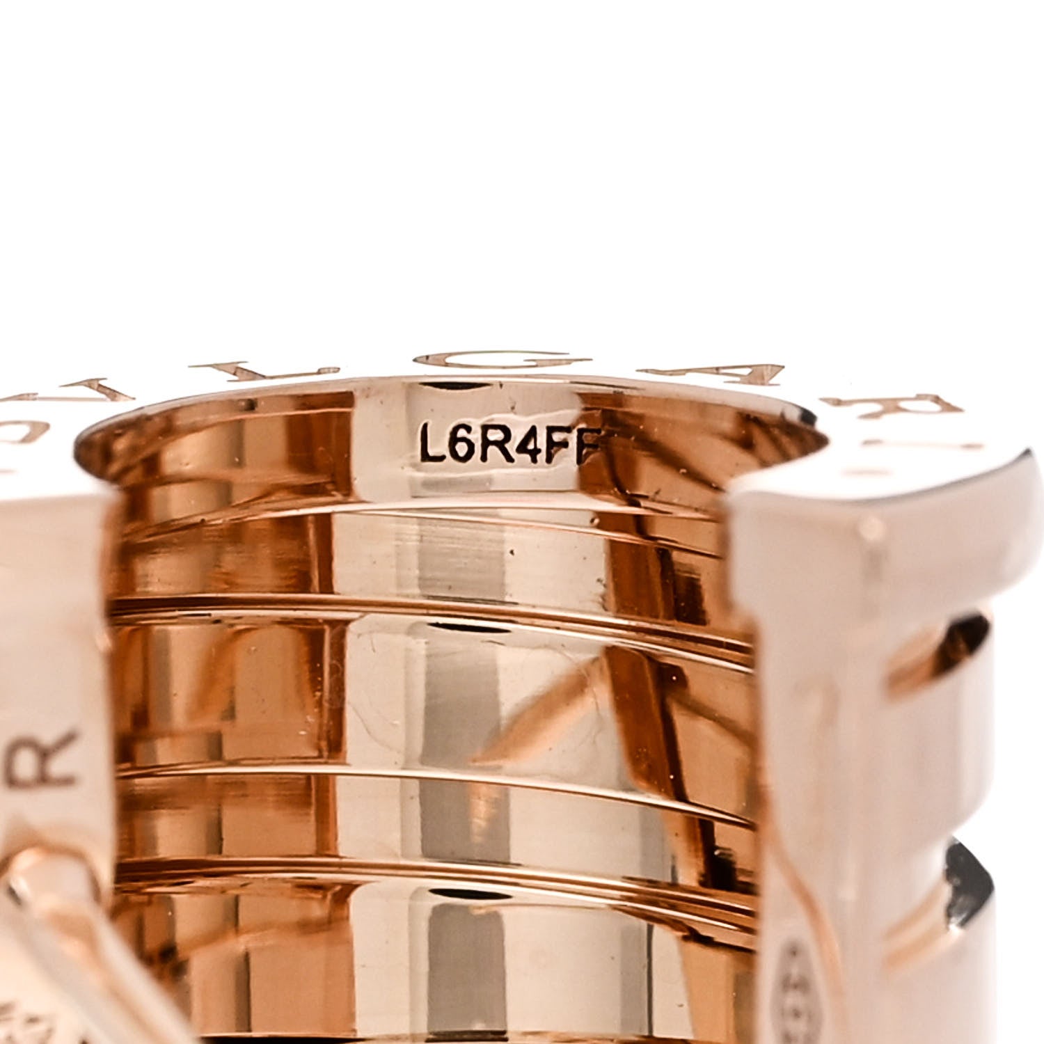 Bulgari 18K Rose Gold B.Zero1 Hoop Earrings 5 of 6