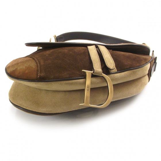 Pony Hair Suede Saddle Bag