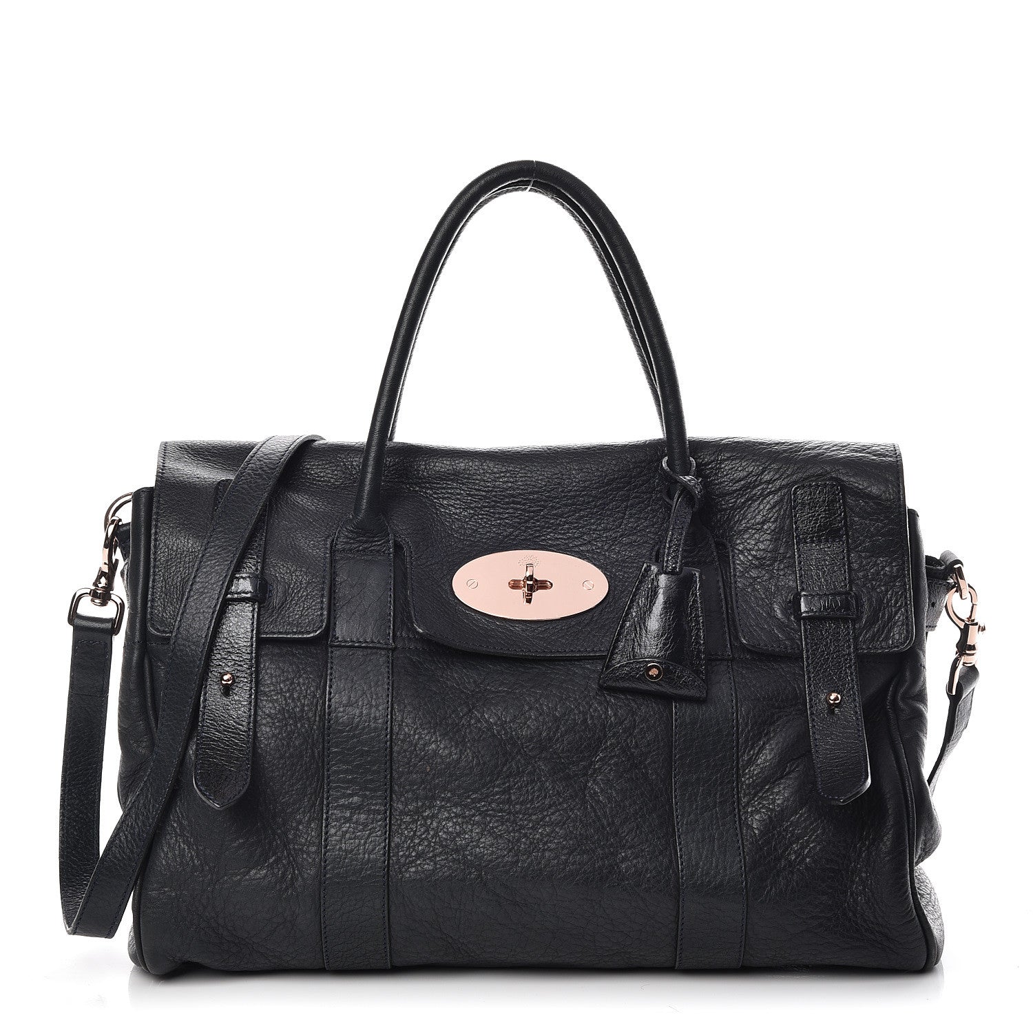 Mulberry Goatskin Heritage Bayswater Satchel Nightshade Blue 1 of 11