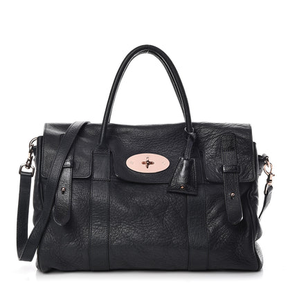 Mulberry Goatskin Heritage Bayswater Satchel Nightshade Blue 1 of 11