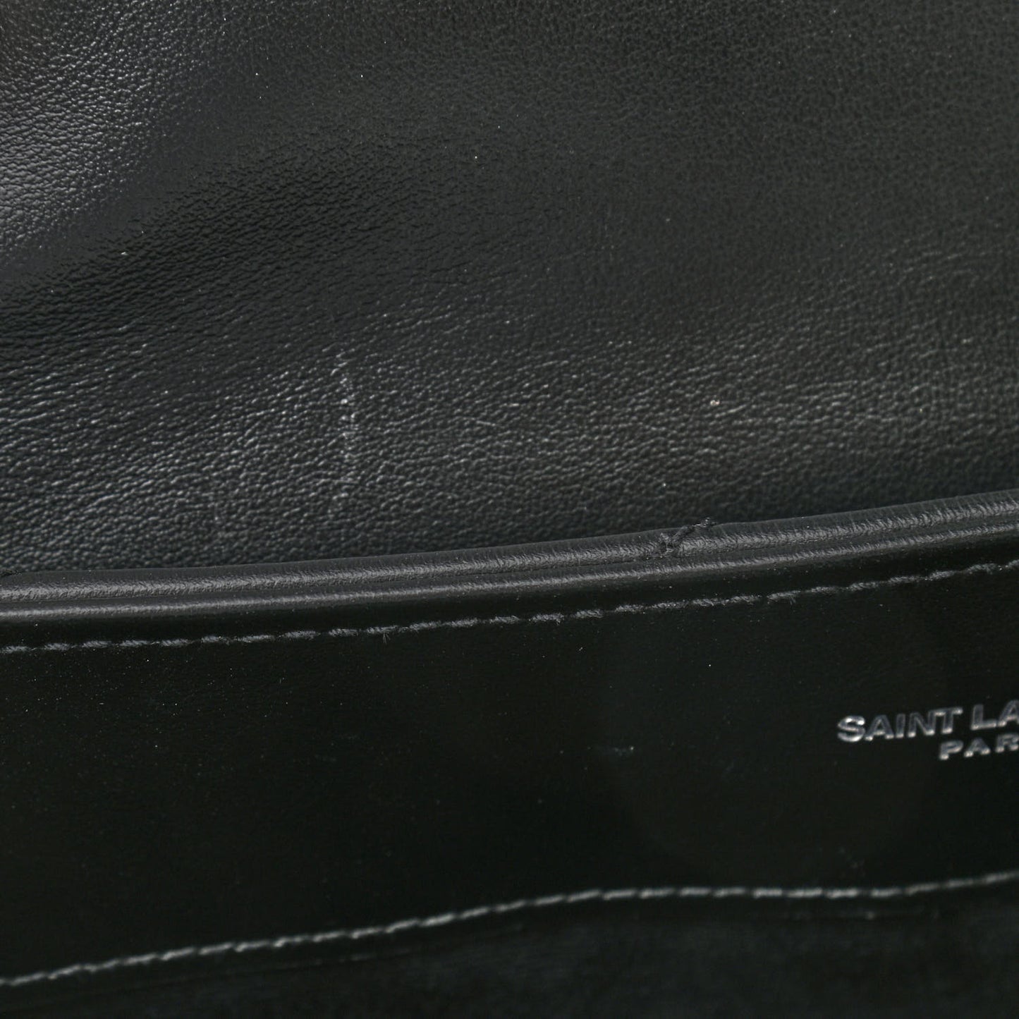 Calfskin Y Quilted Monogram Medium Loulou Chain Satchel Black