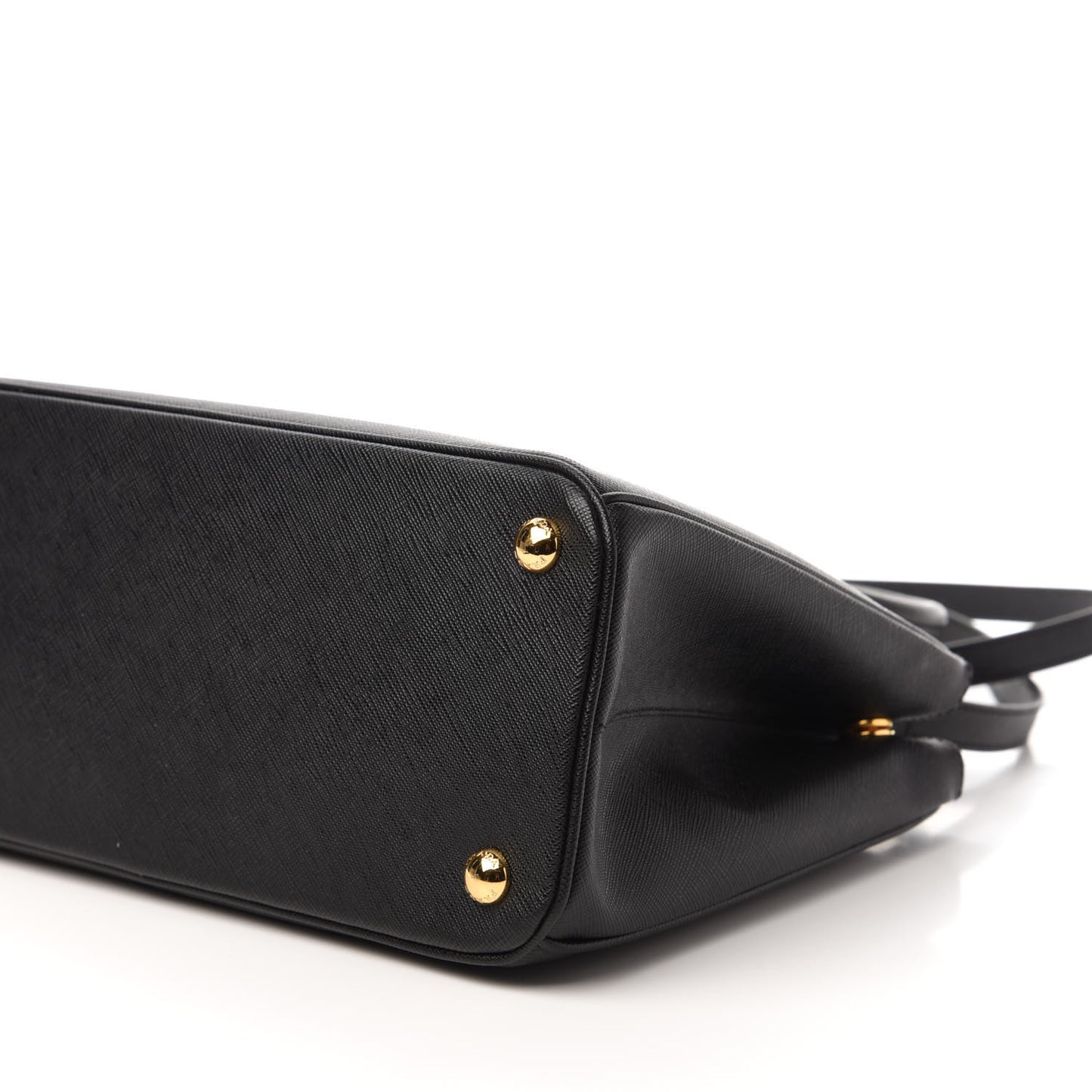 Saffiano Small Galleria Double Zip Tote Black