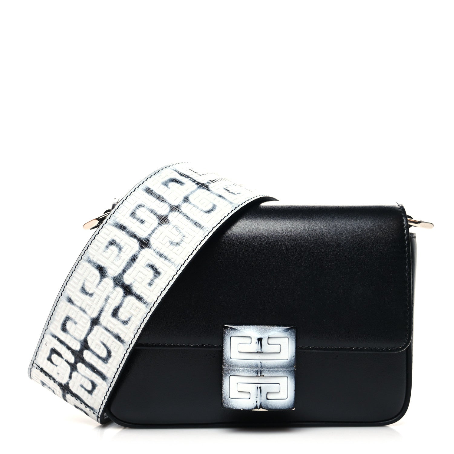 Givenchy X CHITO Box Calfskin Graffiti Effect Small 4G Shoulder Bag Black 1 of 10