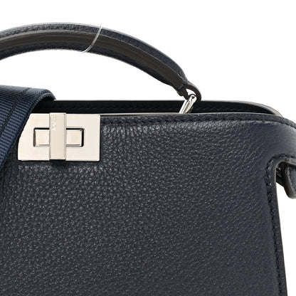 Fendi Cuoio Romano Vitello Cover Bi-Color Peekaboo I See U X Cross Satchel Cuoio Blue 10 of 12
