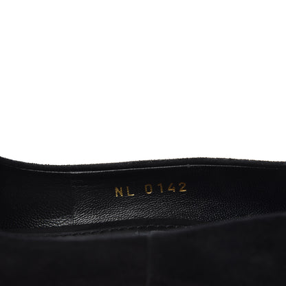 Louis Vuitton Suede Oh Really Peep Toe Pumps 35 Black 10 of 10