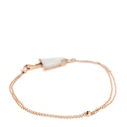 Bulgari 18K Rose Gold Mother of Pearl Diamond Gelati Bracelet ML 3 of 4