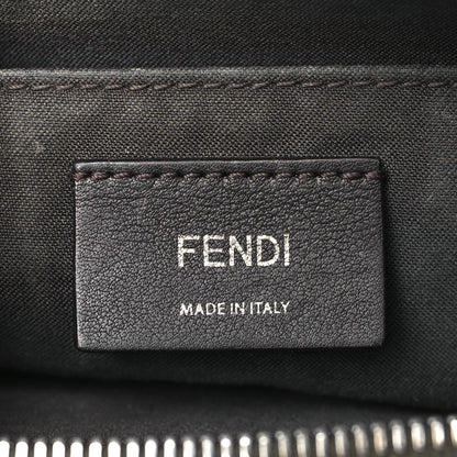 Fendi Vitello Dolce Bi-Color FF 1974 Embossed Mini By The Way Boston Bag Maya Black 6 of 10