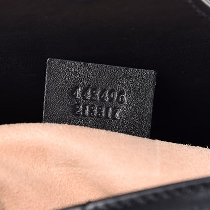 Gucci Calfskin Matelasse Studded Medium Pearly GG Marmont Shoulder Bag Black 7 of 15
