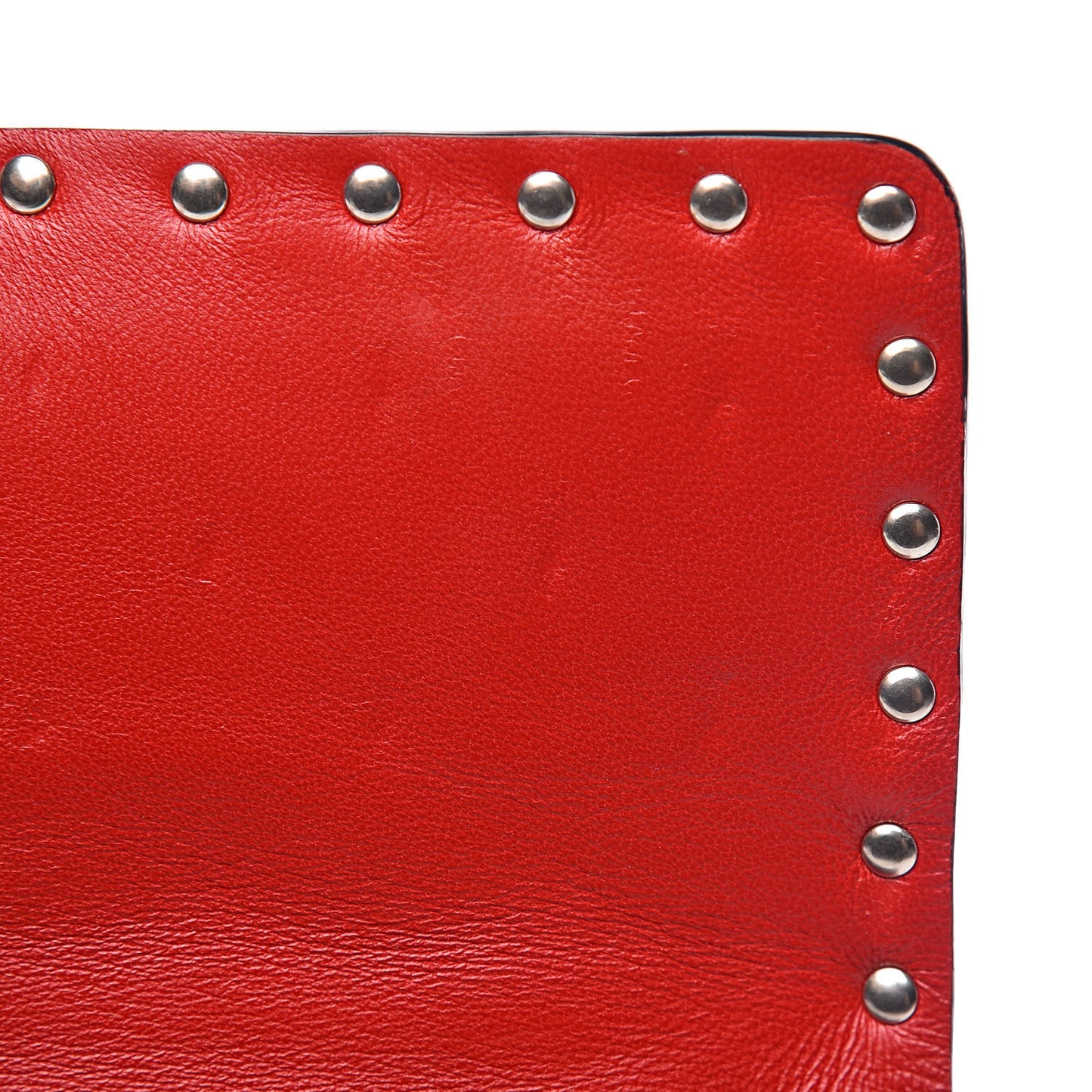 Nappa Medium Rockstud Spike Shoulder Bag Rosso Valentino