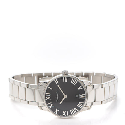 Tiffany Stainless Steel 29mm Atlas 2-Hand Quartz Watch Black 2 of 6