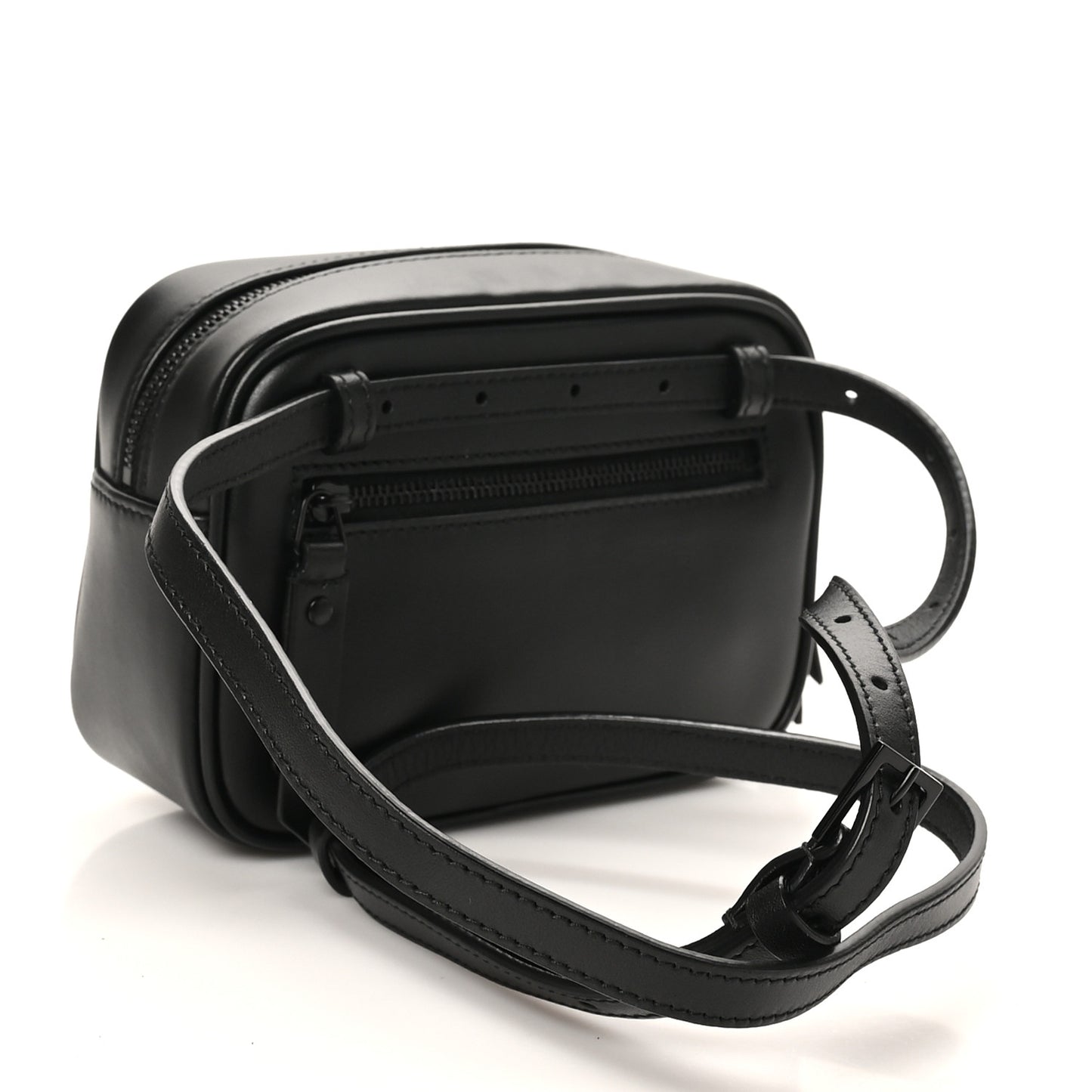 Calfskin Matelasse Monogram Lou Belt Bag Black