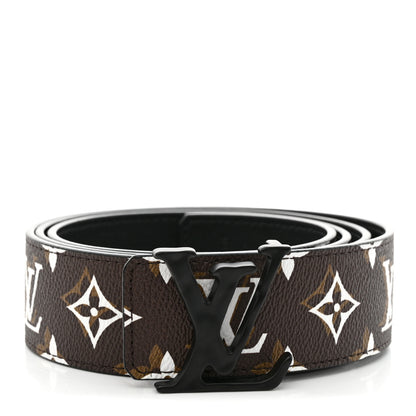 Louis Vuitton Monogram 40mm LV Shape Belt 110 44 Black 1 of 6