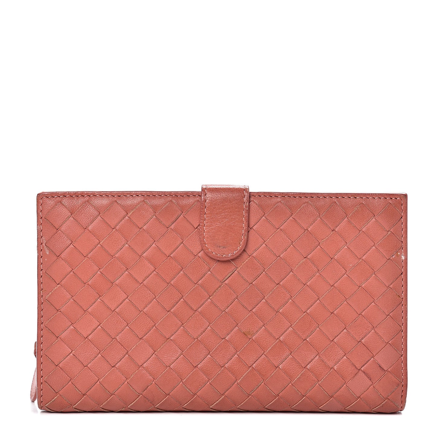 Nappa Intrecciato Continental Snap Wallet Pompei