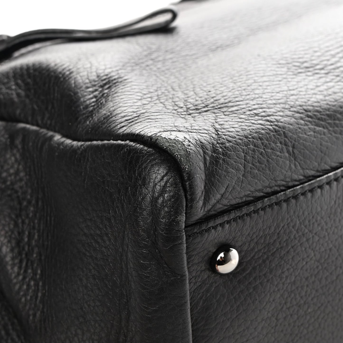 Deerskin Luxe Ligne Large Bowler Black