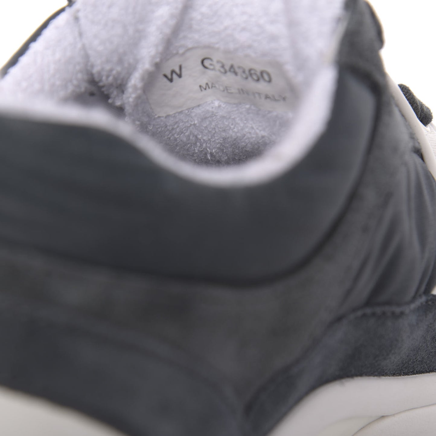 Denim Suede Calfskin CC Sneakers 36 Grey