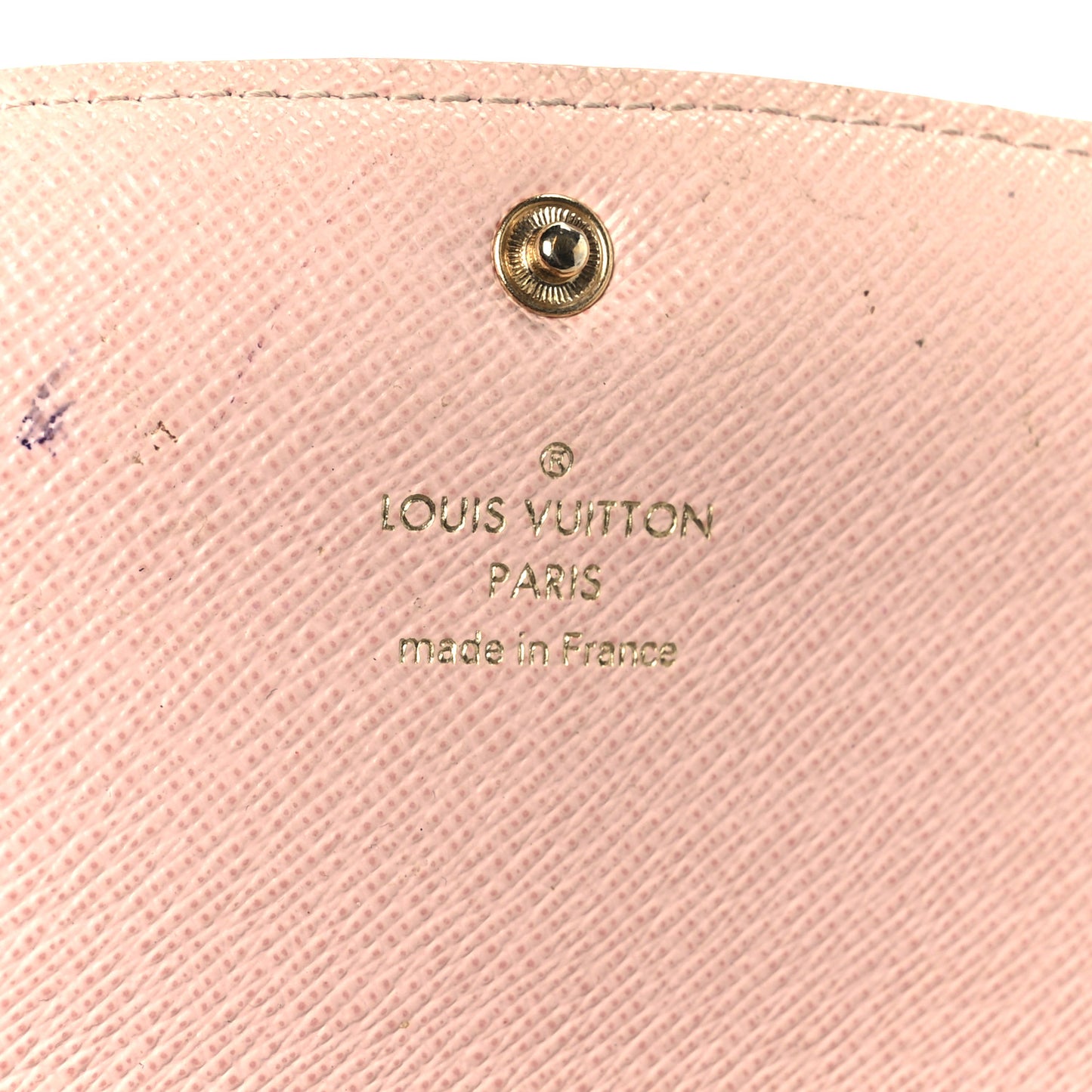 Damier Azur Emilie Wallet Rose Ballerine