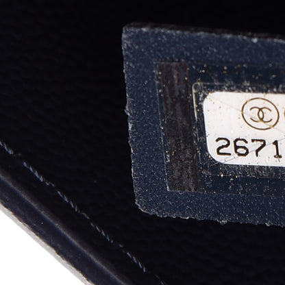 Chanel Caviar Medium Studded Deauville Tote Navy 7 of 11